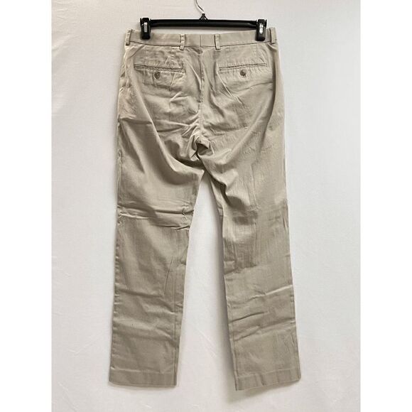 Express Photographer Mens Straight Leg Flat Front Dress Pants Beige Size 31/32 - Picture 3 of 8